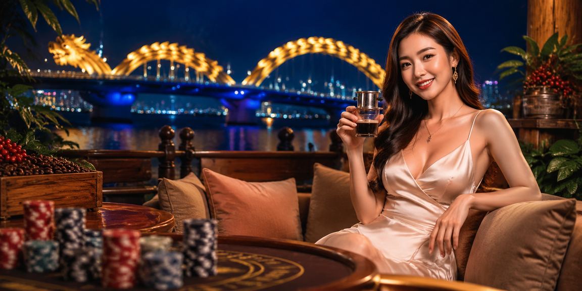 Người dùng tại Đà Nẵng thưởng thức cà phê và trải nghiệm ứng dụng casino ev71 trên điện thoại
